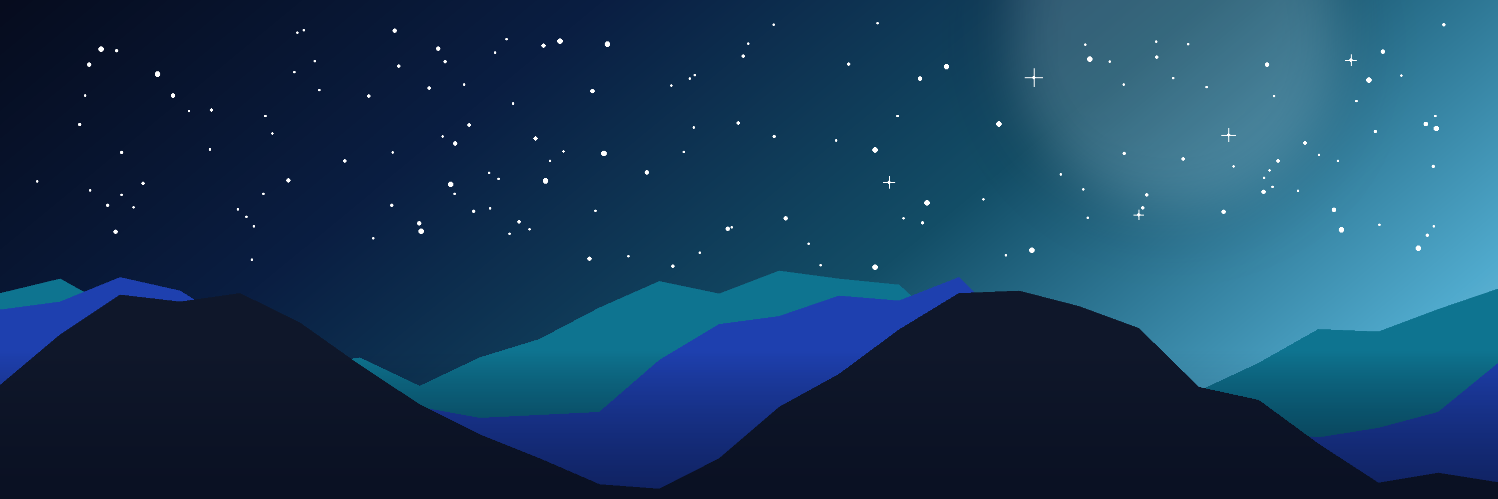 Starry Pacific Northwest mountain landscape